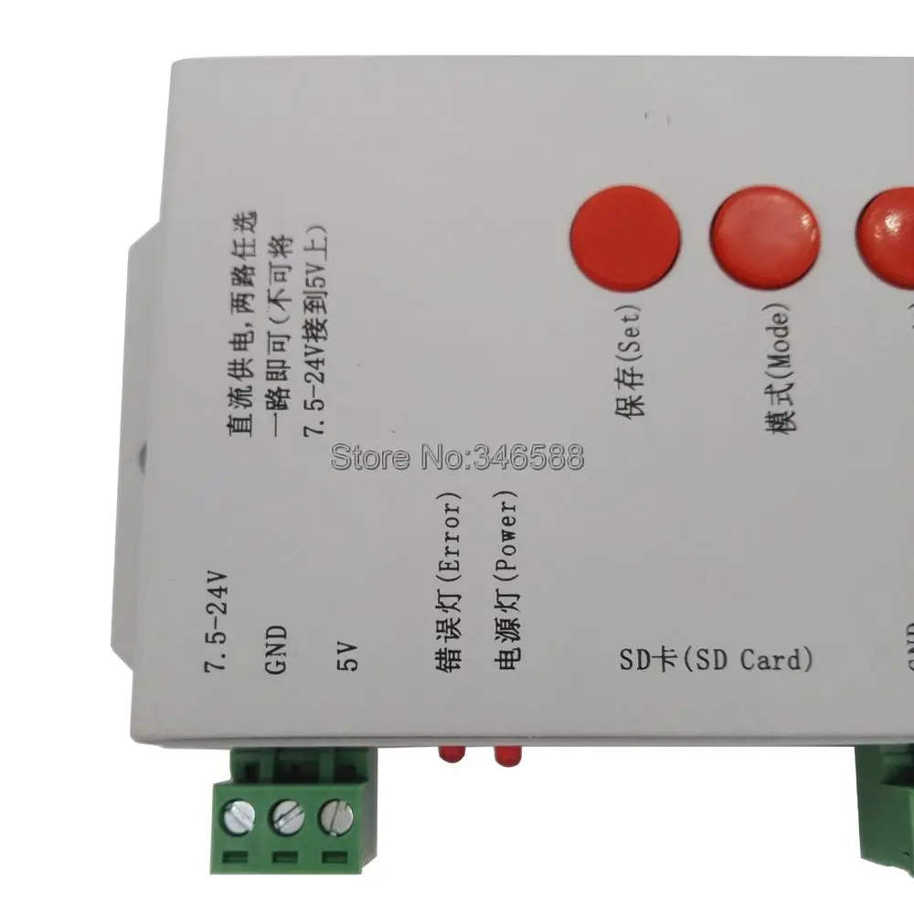 T1000S SD карты APA102 WS2801 WS2811 WS2812B LPD6803 DMX512 LPD8806 LED 2048 пиксели контроллер DC5-24V T-1000S RGB пульт