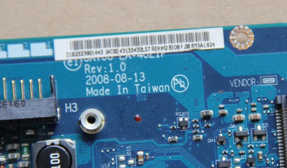 

492553-001 HP 2530P JAT00 LA-4021P DDR2