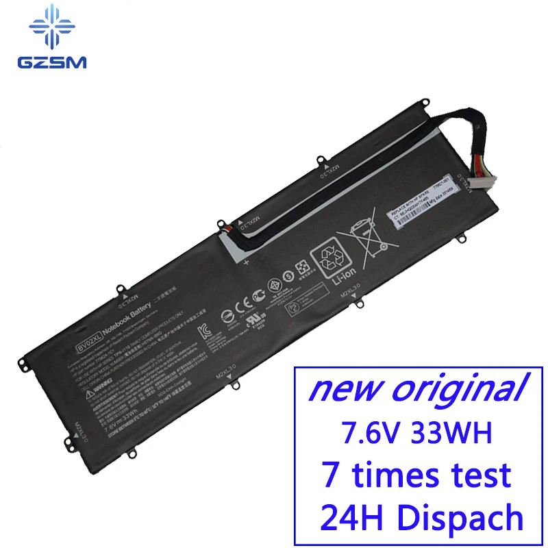 

GZSM laptop battery BV02XL For HP ENVY X2 Detachable 13 battery for laptop Series 775624-1C1 776621-001 HSTNN-IB6 battery