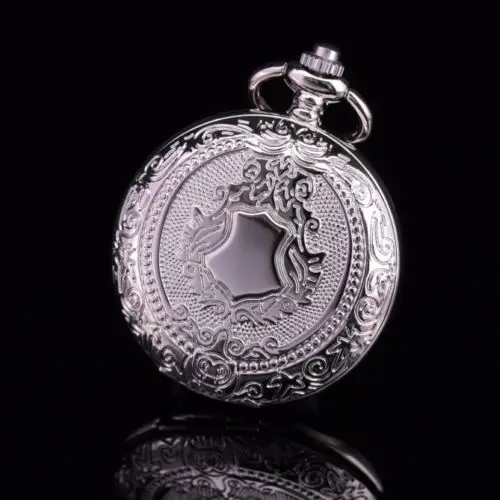 Серебристый чехол классический ретро мужской автоматический самозакрывающийся