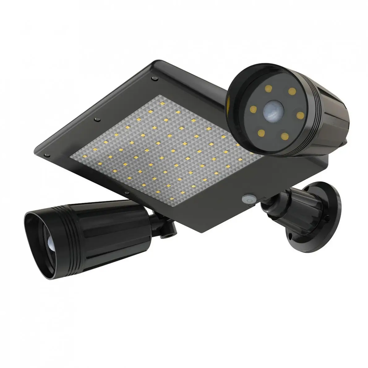 

18650 3.7V 2000mAh 600LM Solar Double Spotlight 360 Degree Rotating PIR Motion Sensor Wall Light with for Outdoors / Courtyard