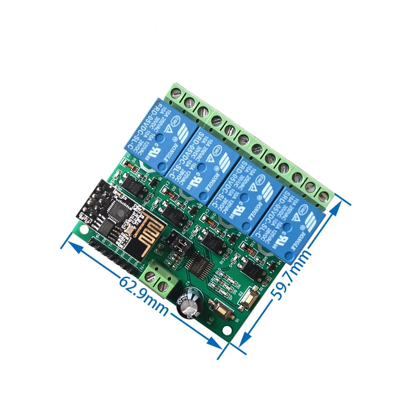 【AH ROBOT】 ESP8266 4CH 5V WiFi релейный модуль Smart Home Mobile APP дистанционный переключатель |