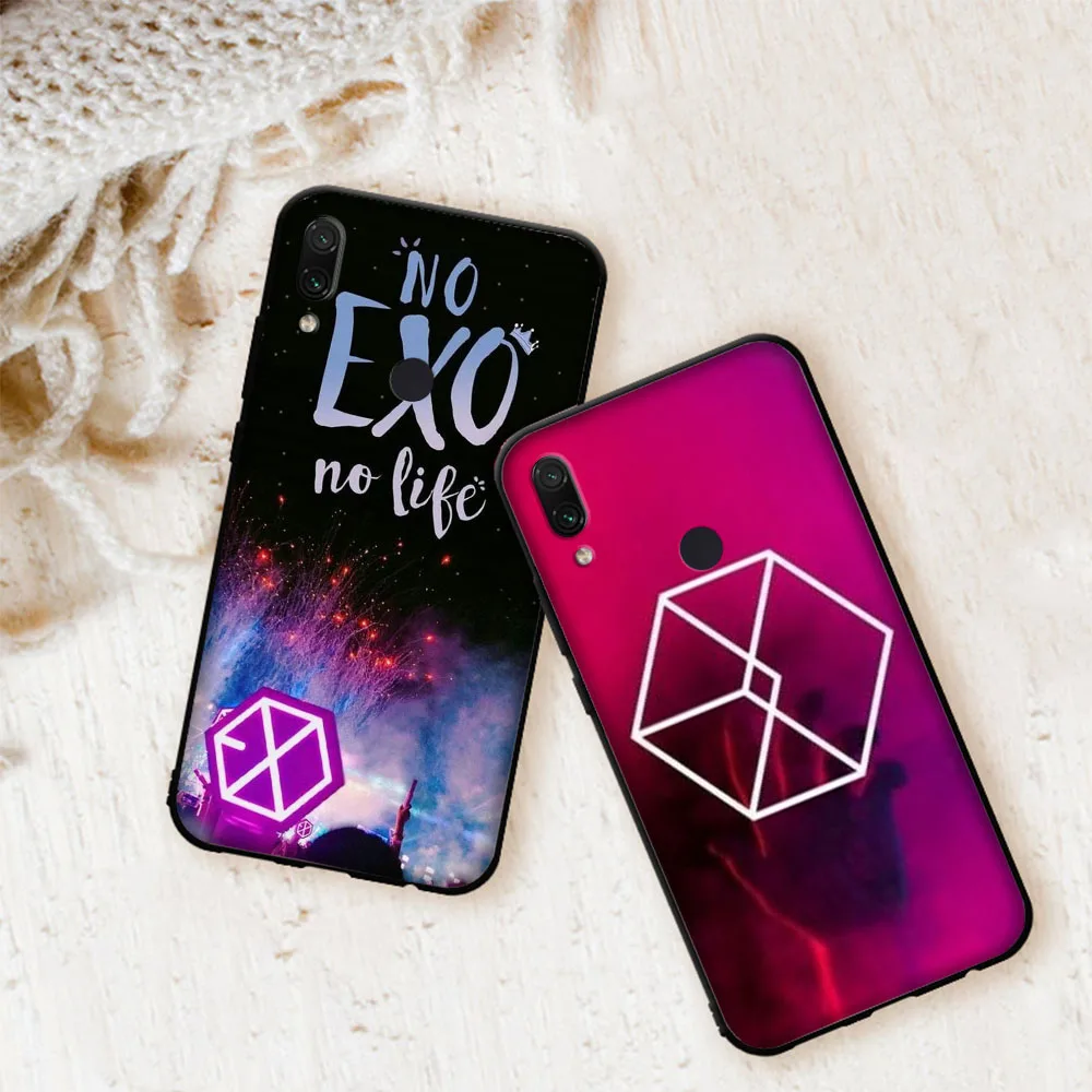 Роскошный мягкий чехол Kpop EXO для Xiaomi Redmi Note 7 4 4X6 Pro 5 Plus 5A 6A Go S2
