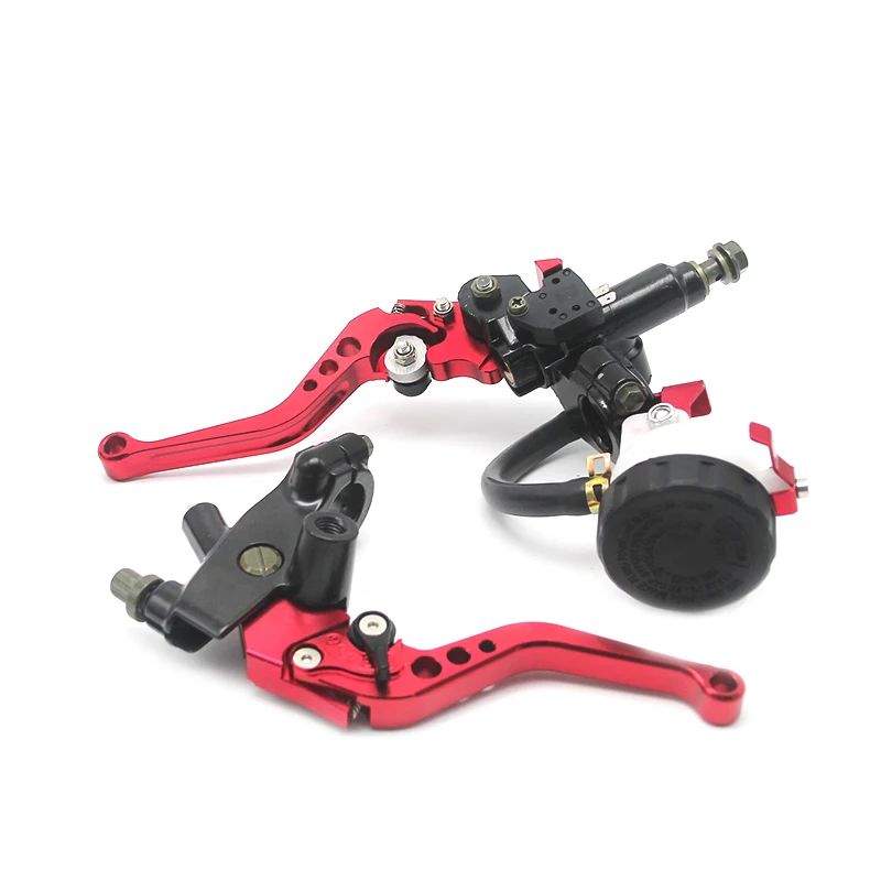 ZS Racing Универсальный CNC 7/8 &quot22 мм красный мотоцикл сцепные рычаги Главный цилиндр
