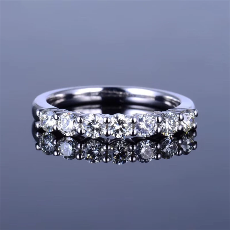 Aazuo 18 K ювелирные изделия, белое/розовое золото, настоящее бриллиантовое классическое кольцо для женщин, коробки для украшений с подсветкой, Рождественский подарок Au750