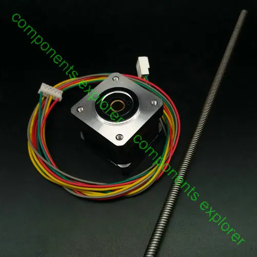 Шаговый двигатель, Nema14 незамкнутый линейный шаговый двигатель, 300 мм Leasscrew