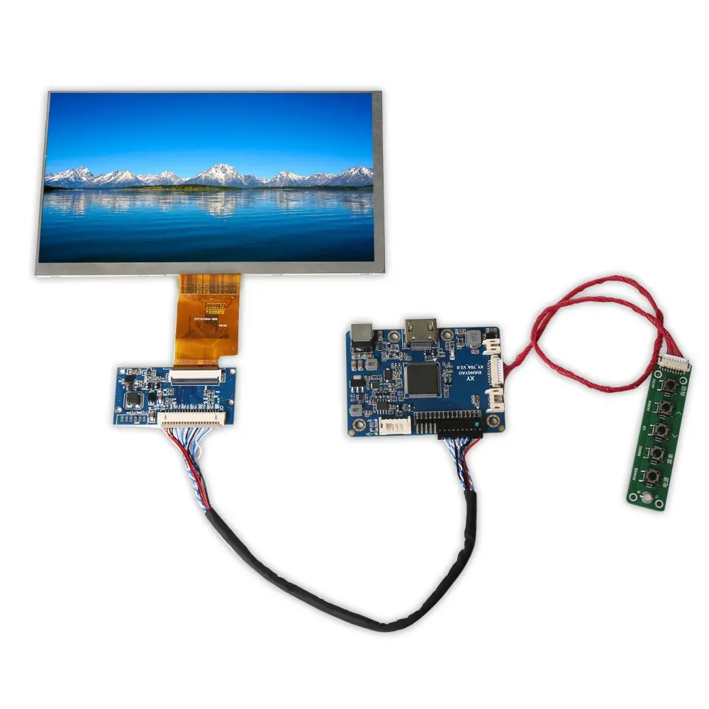 7 дюймов монитор экран монитор с водительской платой 1024x600 для HDMI Raspberry Pi PS3 PS4 Xbox компьютер ноутбук