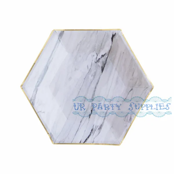 Бесплатная доставка 480 шт. золото Фольга шестиугольник Бумага Таблички день Чай