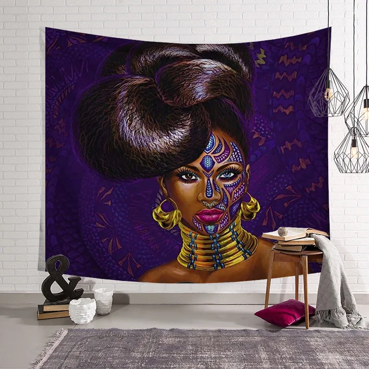 

CAMMITEVER Feather Abstract People Face Colorful Tapestry Wall Hanging Tapestries Wall Tapestry Bohemian Collage Dorm Decoration