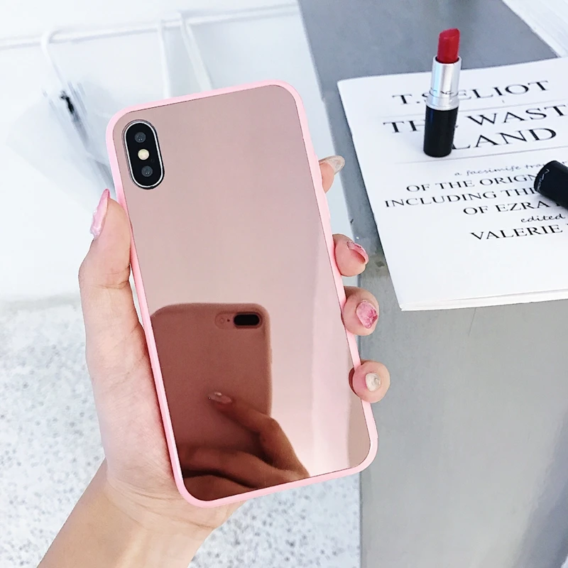 Для iPhone xs max зеркальный чехол для телефона 8/7plus зеркальная поверхность чехлы 6/6S| |