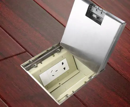 Розетка из нержавеющей стали с мраморной вставкой универсальная компьютерная