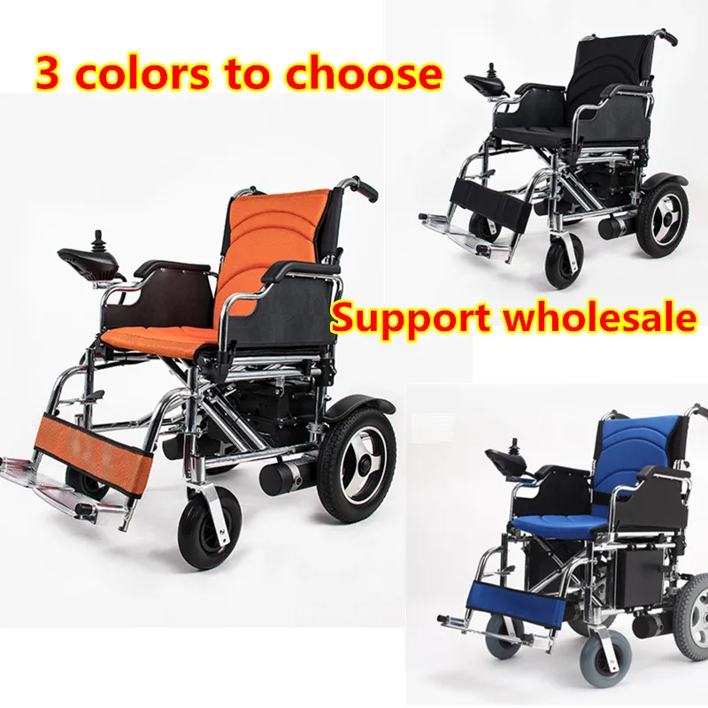 High quality adjustable armrest electric foldable stair wheelchair for disable,elderly people images - 6
