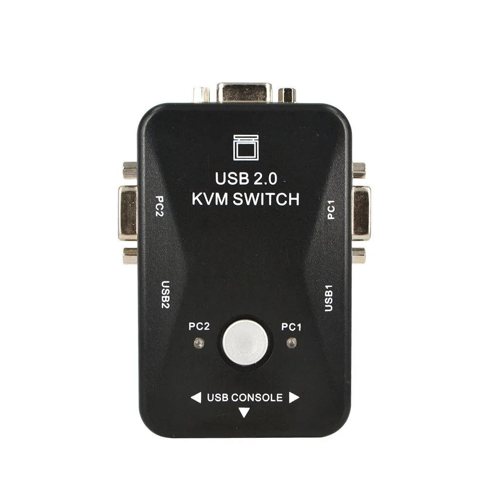 Kebidumei 1 компл. USB 2 0 порта KVM переключатель разделитель для монитора видео + шт. VGA 15Pin