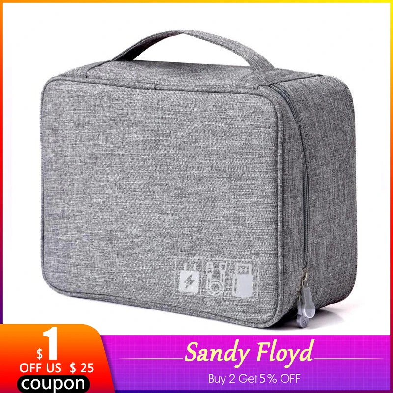 Сумка для хранения SandyFloyd путешествий электронные аксессуары цифровой гаджет
