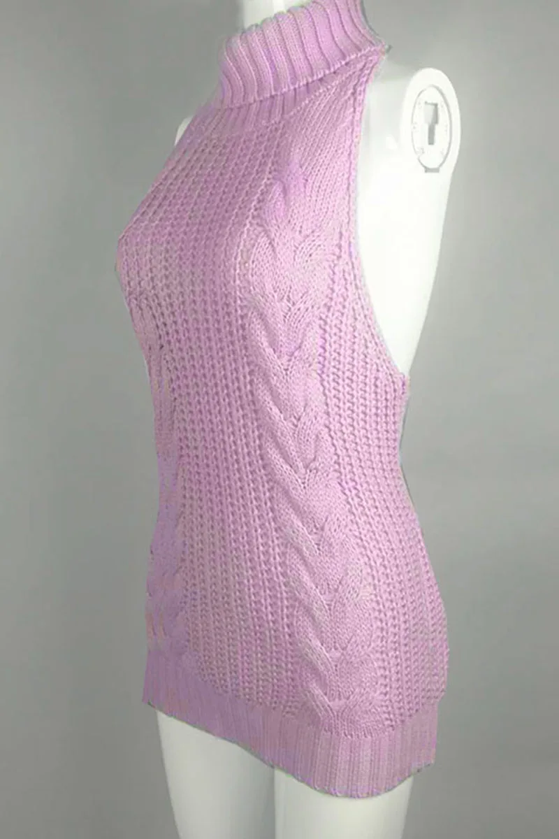 Sexy Virgin Killer Sweater Summer Fall Saxy Backless Turtleneck Pin Up Keyhole Sweaters Japanese Cosplay Knitted Womens | Женская одежда