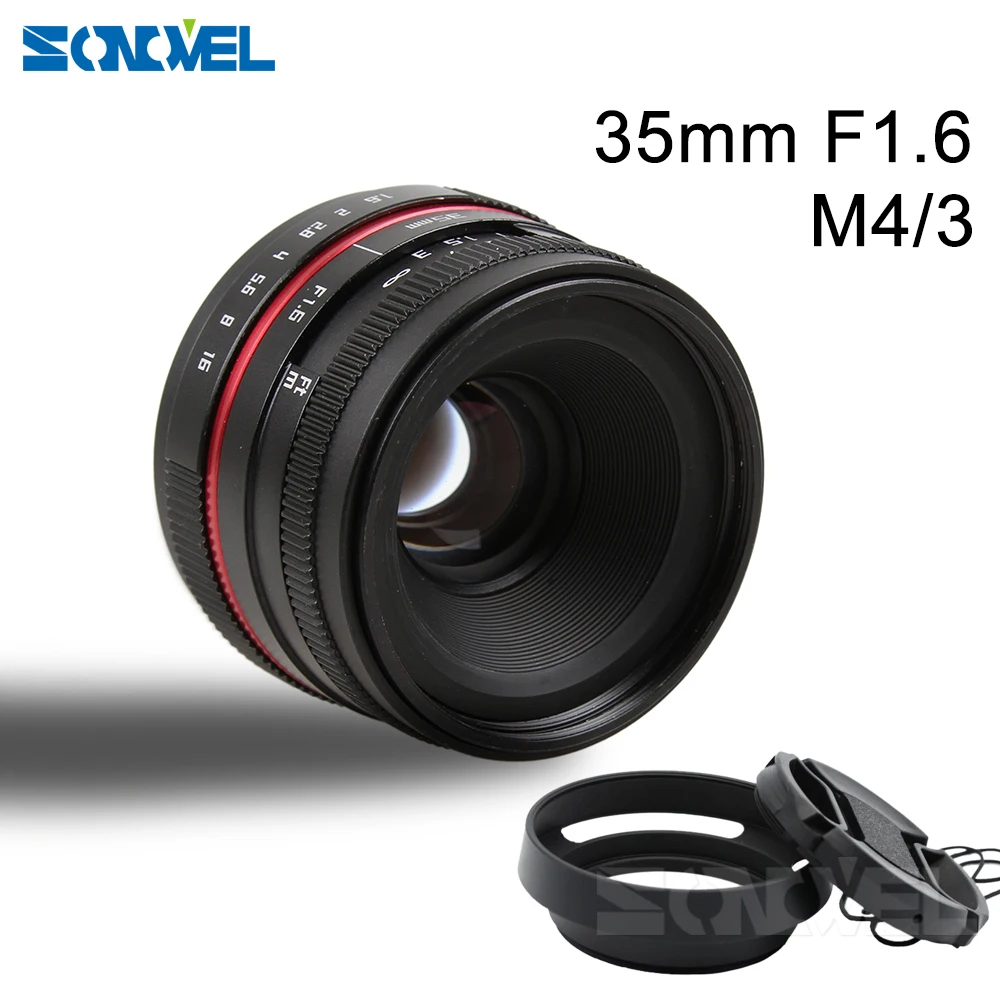 35 мм F1.6 маленький широкоугольный ручной фотообъектив для фотоаппарата Olympus Panasonic