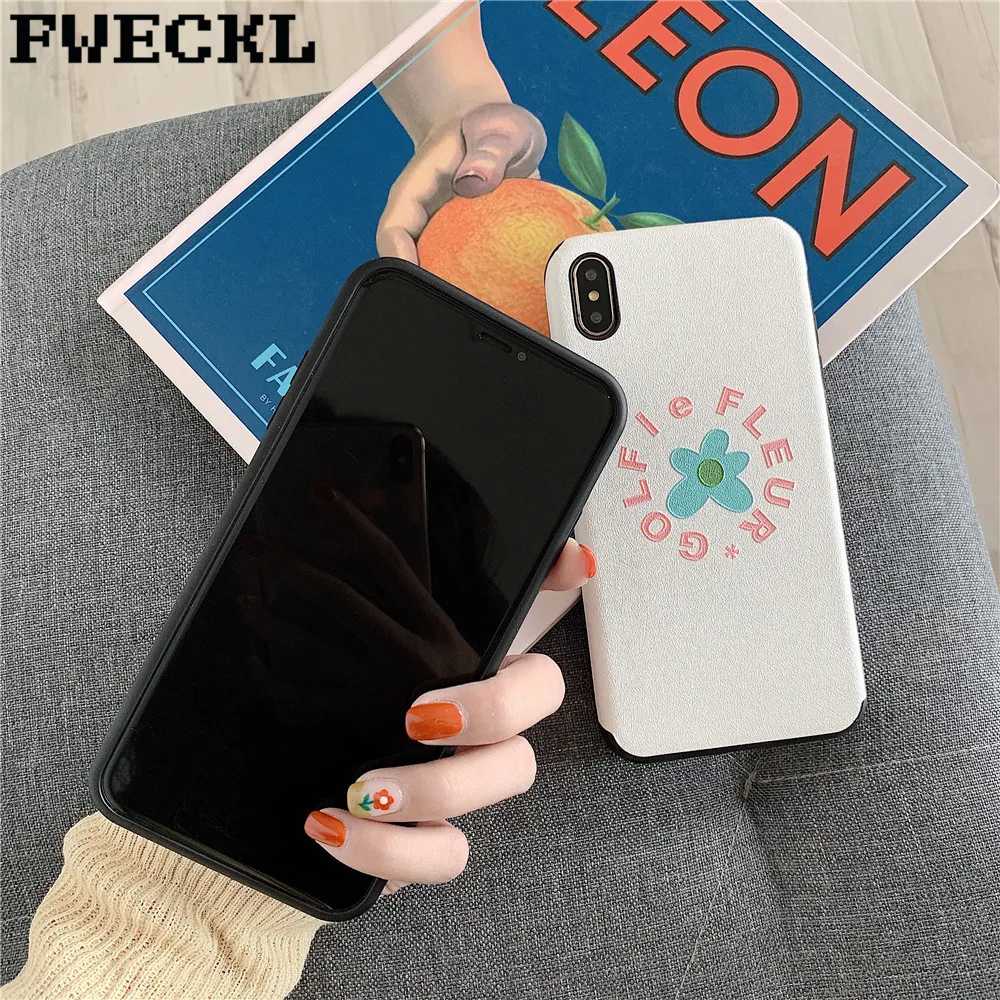 Candy color Flower Case Cover For iphone 6 6s 7 8 Plus iPhone X XS MAX XR Soft Silicon Back Cases Ins style casing |