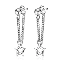 100 925 sterling silver fashion little star design ladiesstud earrings wholesale jewelry women birthday gift drop shipping