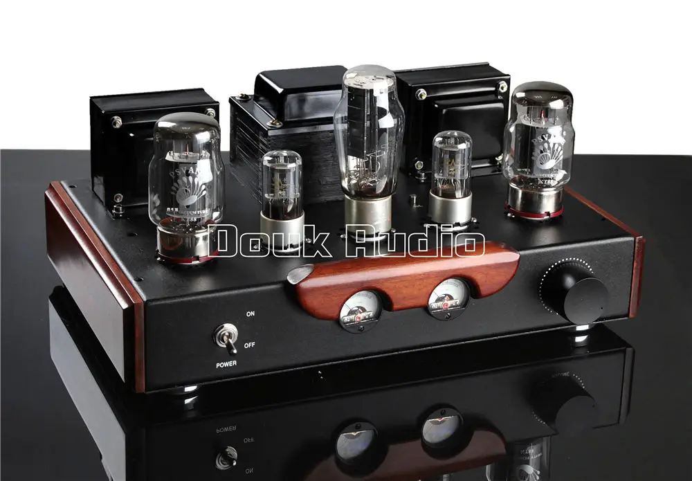 Douk аудио HiFi KT88 вакуумный ламповый усилитель одноконцевый класс А стерео Встроенный усилитель мощности 18 Вт+ 18 Вт