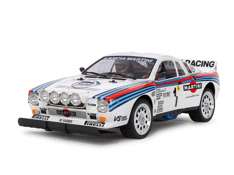 Tamiya 58654 1/10 RC TA02S шасси Martini Racing Lanciia 037 комплект раллийных автомобилей с ESC|Детали и