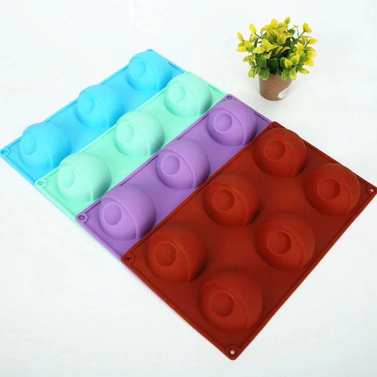 29x17x3.5cm 6 Grid Shape Silicone Mold Baking Pastry Bake ware DIY Cake Cookie Waffle Mousse Desert Mould Pan For Children | Дом и сад