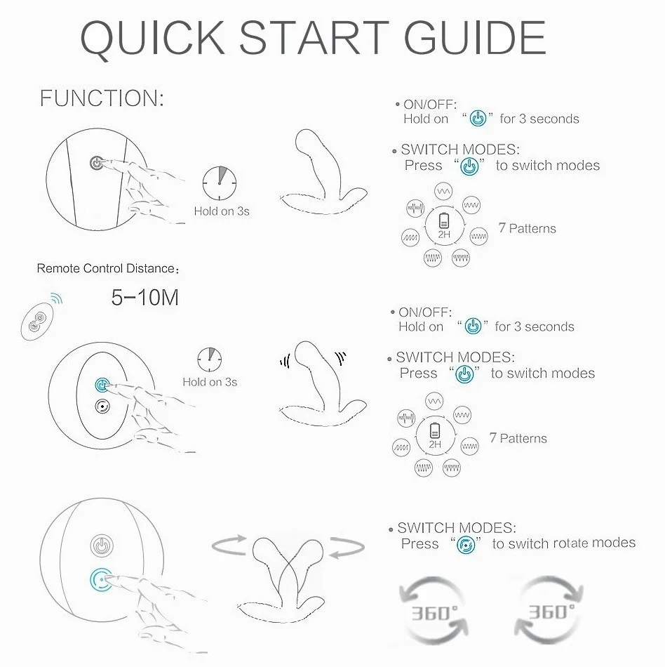 Nalone беспроводной пульт дистанционного управления Rorating вибратор для G Spot Массаж