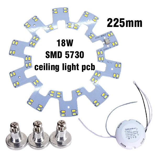 18 вт x2 SMD 5730 светодиодный потолочный светильник печатная плата для модернизации