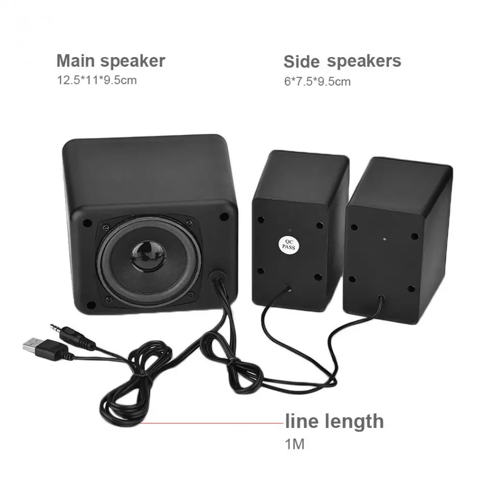 SADA D 205 портативный мини USB 2 1 проводной комбинированный динамик бас музыкальный
