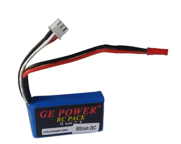 GE Power 7 4 V 500MAH 20C 2s литий полимерная батарея высокой мощности RC модель|Детали и