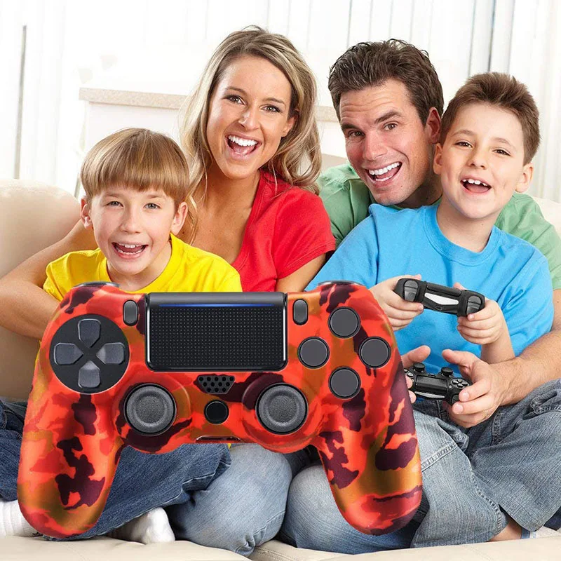 2 набора силиконовый чехол для контроллера PS4 нескользящий Силиконовый защитный