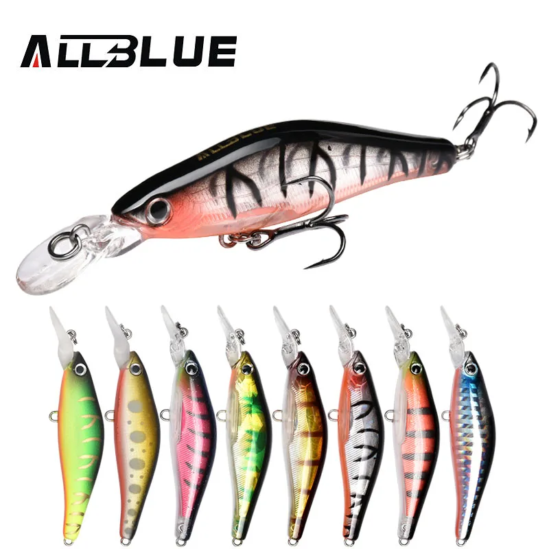 

ALLBLUE SLUGGER 65SP Professional 3D Shad Fishing Lure 65mm 6.5g Suspend Wobbler Minnow 0.5-1.2m Bass Pike Bait Fishing Tackle
