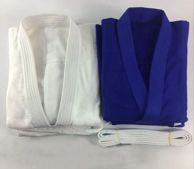 Тренировочный костюм для детей aikido синий/белый тренировочный из хлопка детей|aikido