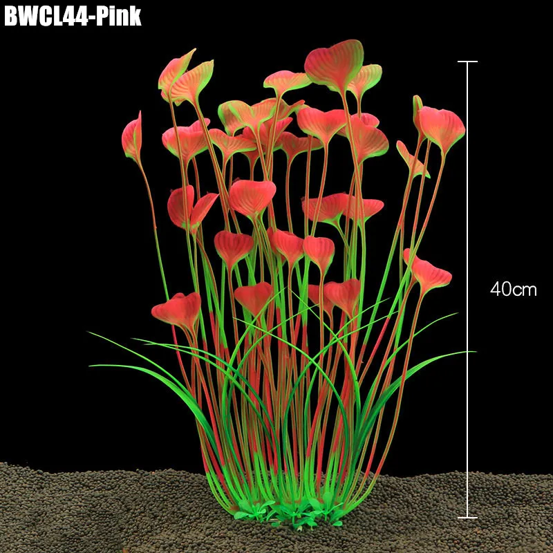 BarkMeow 40cm Simulation Aquatic Plants LOVE Style Fish Tank Aquariums Landscape Decorate TPC Underwater Accessories BWCL44 | Дом и сад