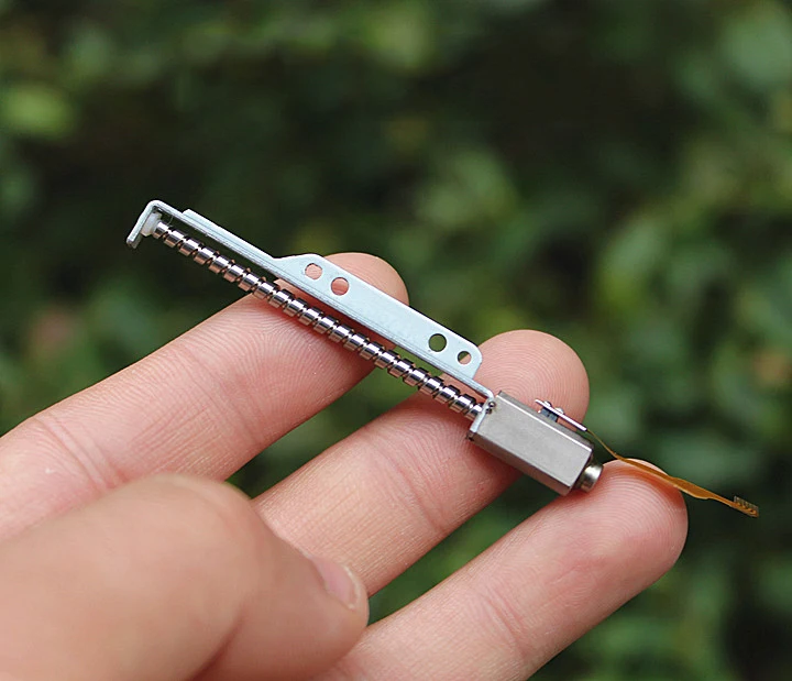 Микро Мини 2 фазный 4 проводной шаговый двигатель точный линейный винт 43 мм