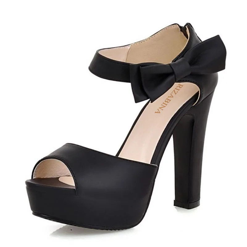 RIZABINA/женские босоножки на высоком каблуке с открытым носком платформе оранжевый