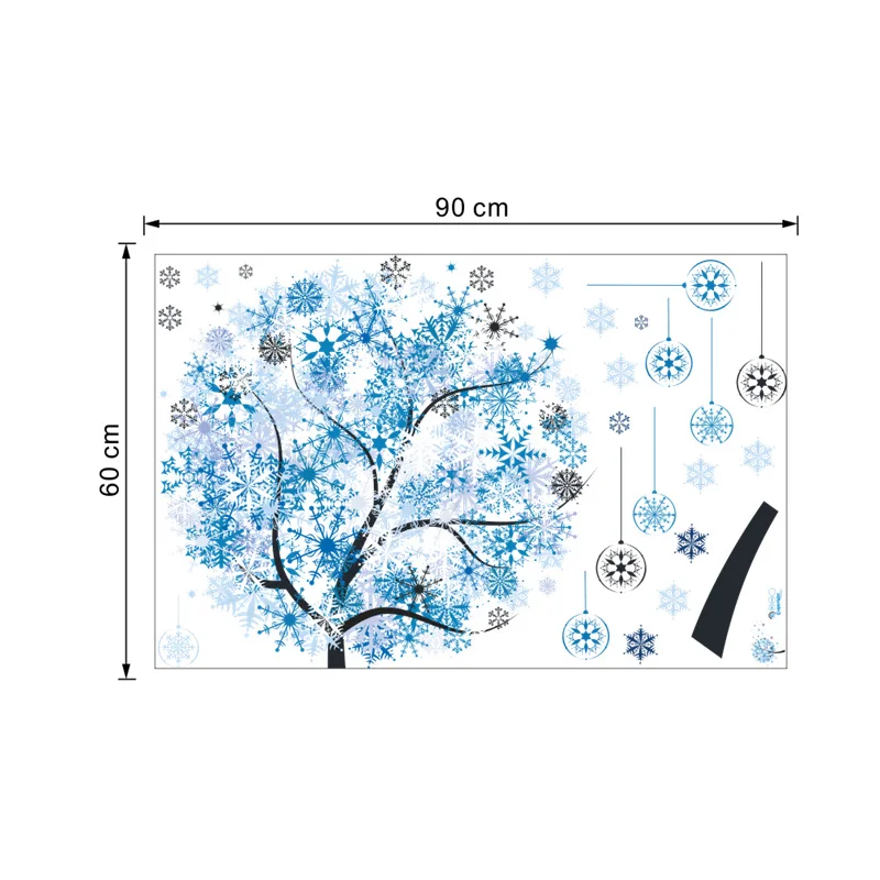

Beautiful Snowflake Tree Wall Art Sticker For Girls Room Bedroom Home Decor Diy Plant Wall Mural Decal