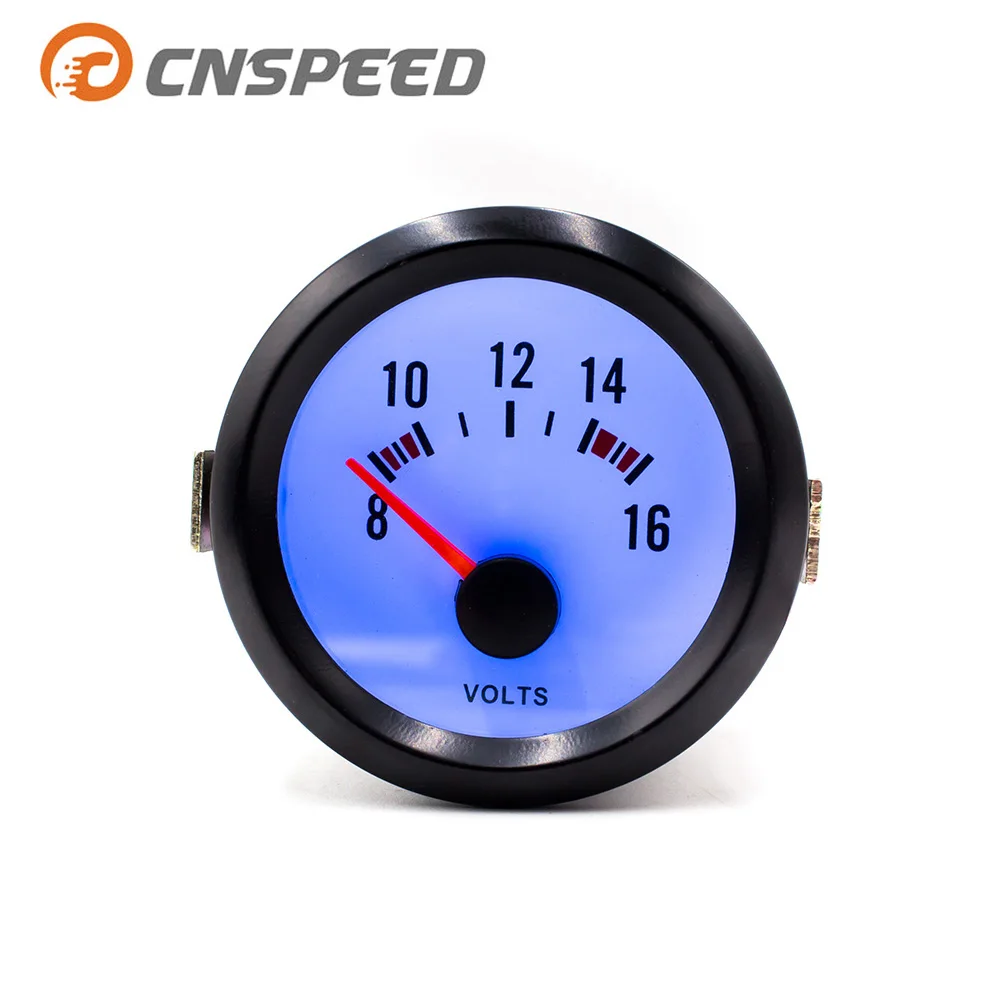Вольтметр CNSPEED вольтметр 52 мм 12 В синий светодиод измерение напряжения 8 - 16 вольт 2