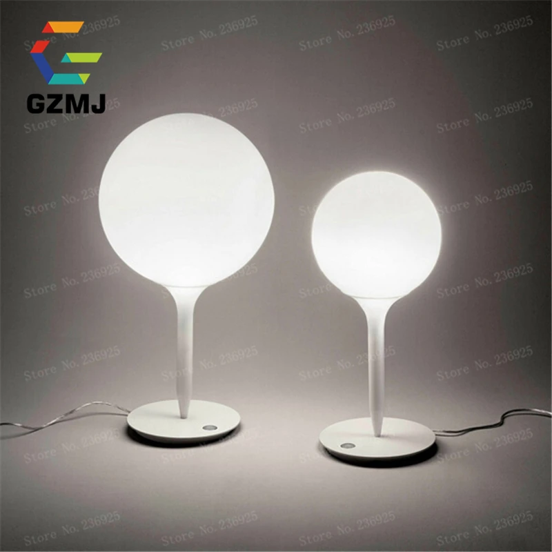 Минималистичная Светодиодная настольная лампа цвета слоновой кости с абажуром