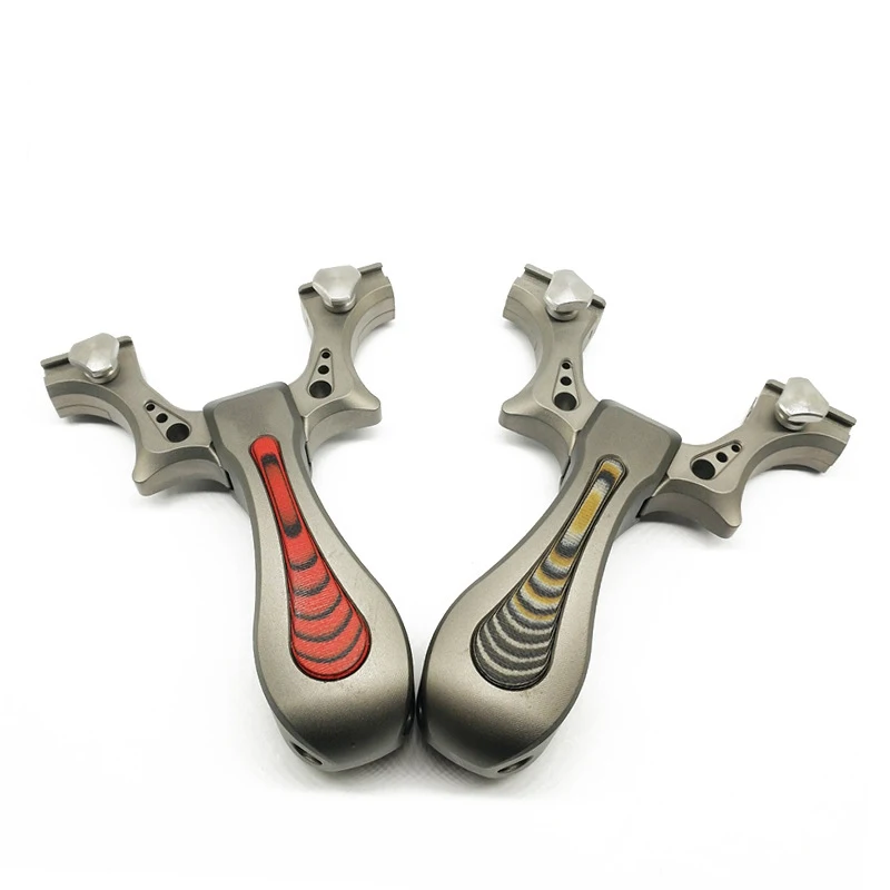 Высокое качество titanium сплав Рогатка катапульта + ручкой по патче оборудование