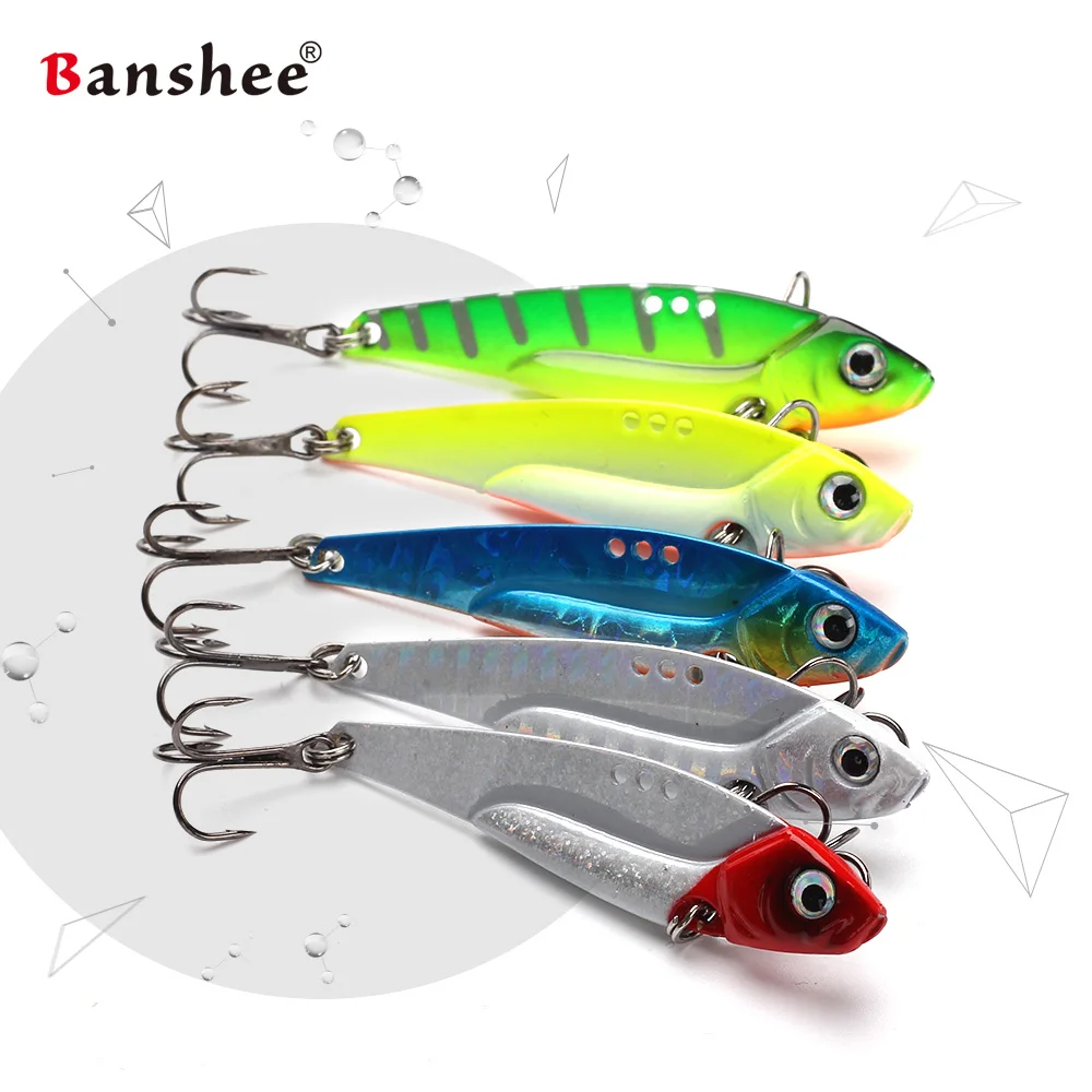 Banshee 5 шт./лот 60 мм/12 г металлический вибратор Dragon VIB DR01 вибрирующий воблер японский