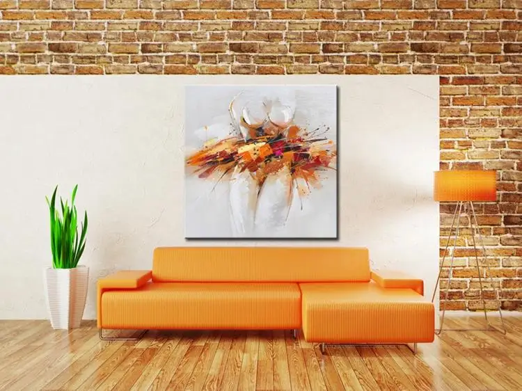 Hand Painted Modern Abstract Oil Painting on Canvas Wall Art for Living Room Decor Sexy Girl Picture Dropshipping | Дом и сад