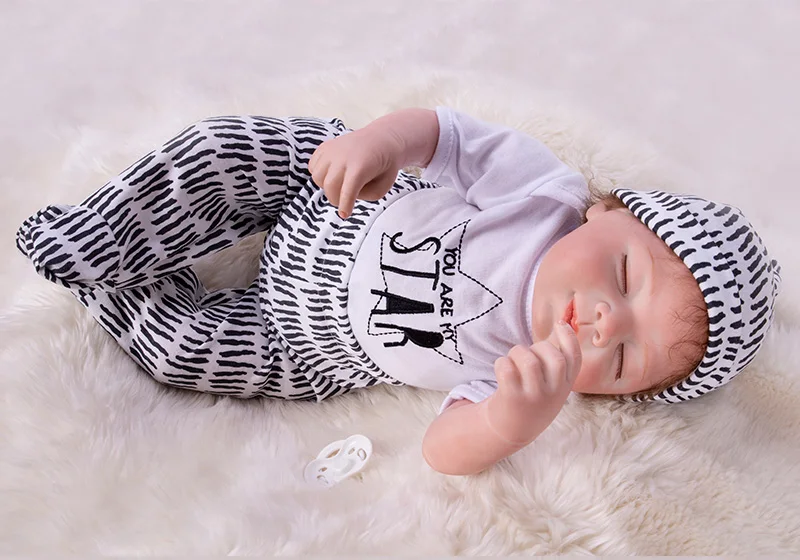 Новая мода 55 см детские куклы для новорожденных Реалистичная кукла мягкие