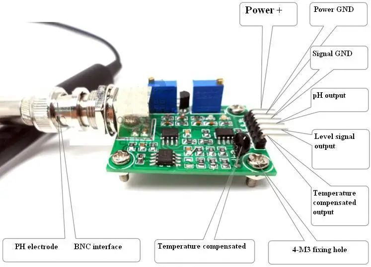 Модуль датчика определения значения PH A27 датчик контроля и pH | Электронные