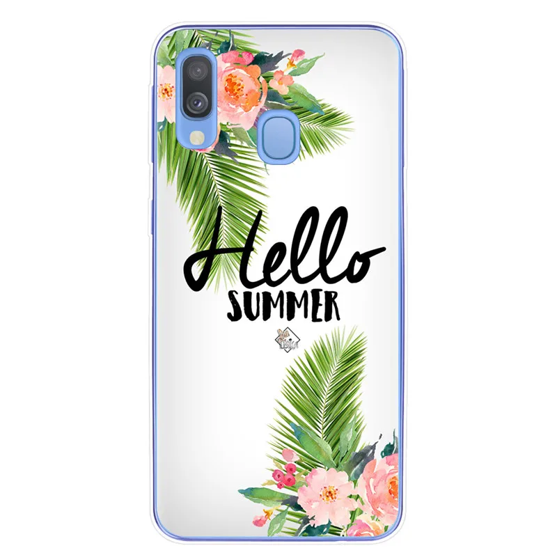 Summer Scenery Cases For Samsung Galaxy A7 A9 A6 A8 Plus A10 A20 A30 A40 A50 A70 Cover Soft Silicone Phone Case Fundas Capa - Цвет: T5869