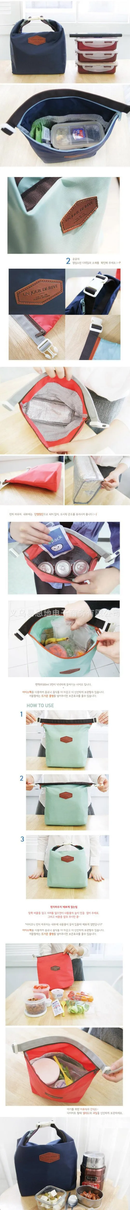 Неопреновый термальный Ланчбокс lancheira bolsa de franja, Термосумка bolsa termica, сумки для обеда с изоляцией для женщин, сумка для обеда ALB394F