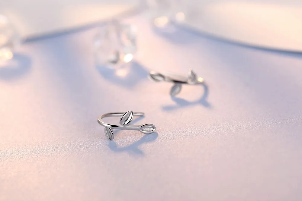 Wholesale Jewelry Elegant Earrings for Girl Wedding Gift Sterling Silver Stud Women Free Box Leaf Design | Украшения и аксессуары