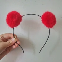 women faux rabbit fur balls headband cute headbands stylish head band cute hairband girls headwrap hair accessories
