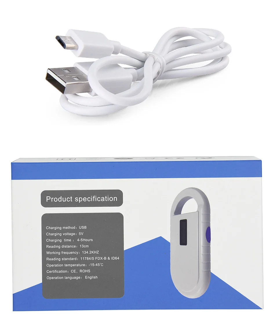 ISO11785/84 FDX-B животный микрочип сканер животных RFID считыватель собака читатель |
