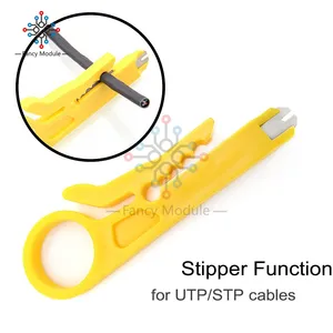 Mini Wire Stripper Impact Punch Down Tool for RJ45 Cat5, data telephone line, computer UTP cable Network Cable Stripping Tool