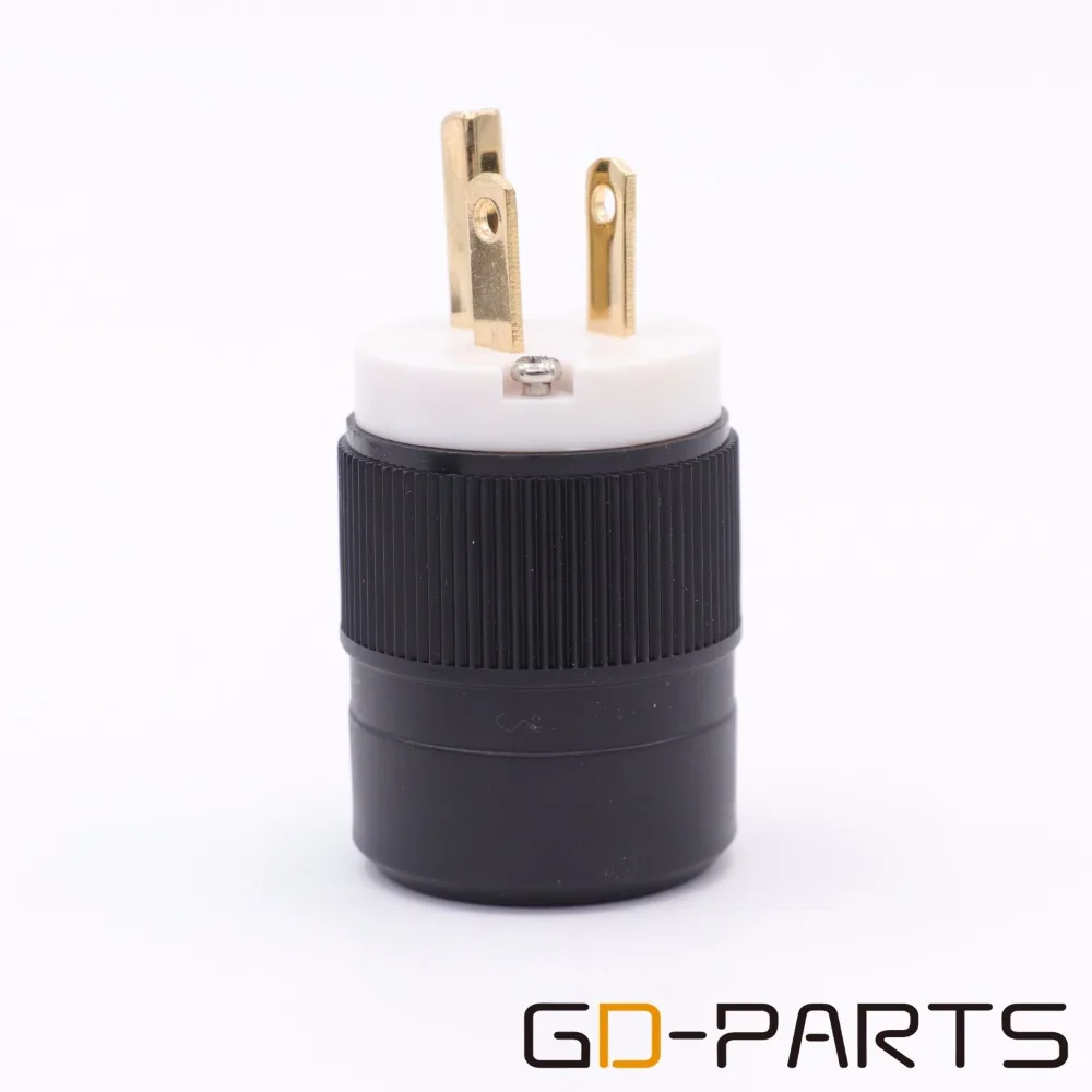 Хромированный Позолоченный разъем питания IEC 320 стандарт США штепсельная вилка